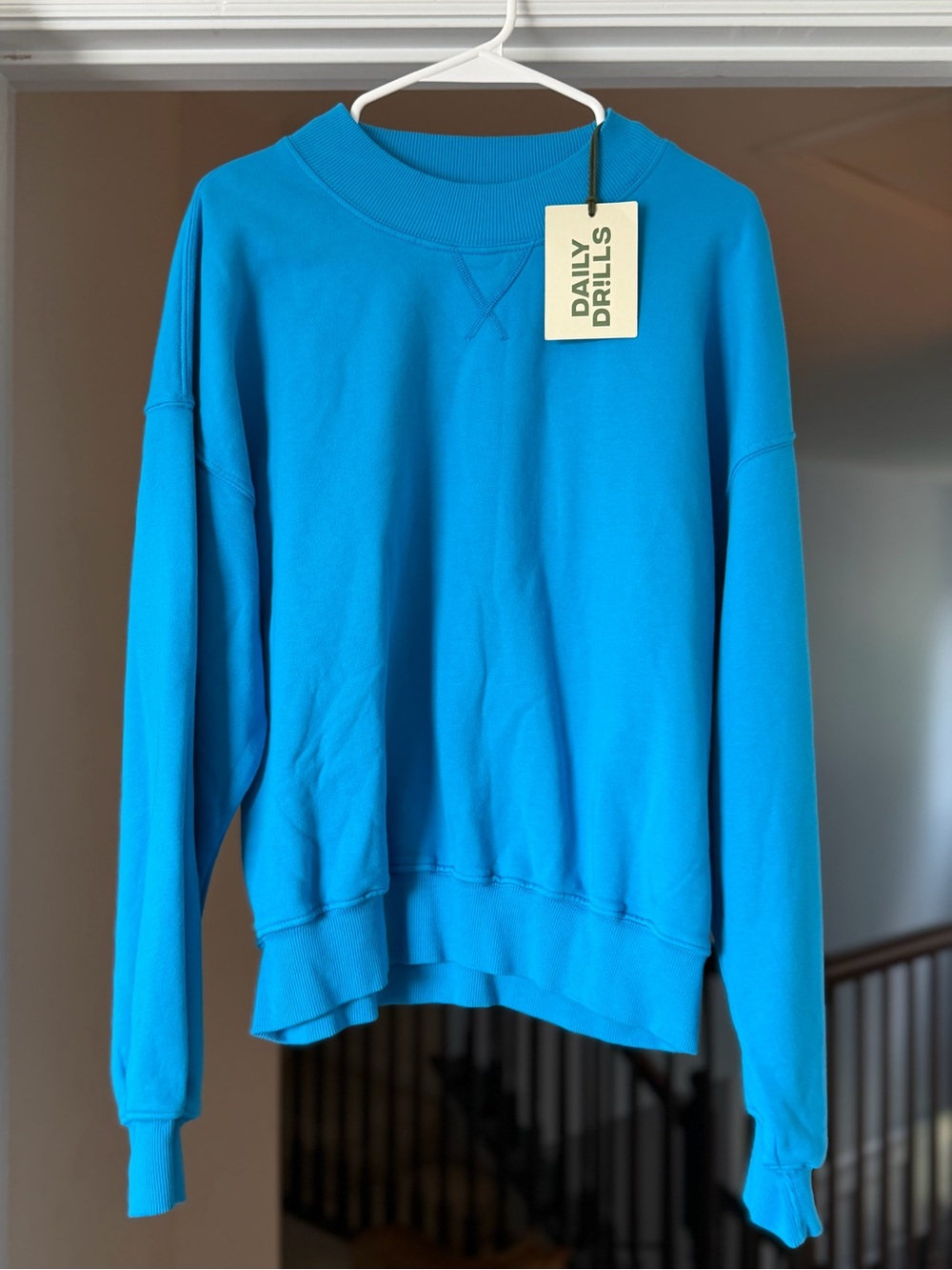 Daily Drills Vintage Crew Sweatshirt Tide Blue XS/S NWT